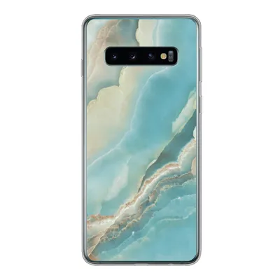 Produktbild von MuchoWow® Handyhülle Schutzhülle Hülle für Samsung Galaxy S10 Naturstein - Mineralien - Chic Silikon Softcase Handy Hülle - Handytasche
