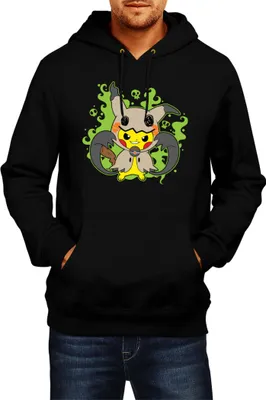 Produktbild von Herren Kapuzenpullover Japan Manga Anime Comics Pokemon 040, Man S / Schwarz