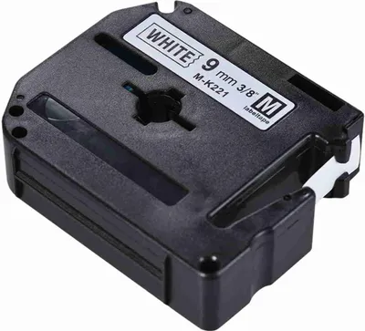 Zdjęcie produktu dla Taśma etykietowa czarno-biała kompatybilna z drukarką etykiet Brother PT-65/PT-70/PT80 9 mm * 8 m