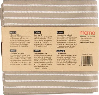 Zdjęcie produktu dla ściereczka memo G1494 bawełna 50x70cm 2szt.