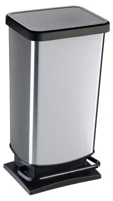 Produktbild von Rotho Abfalleimer 40 L Paso - Treteimer Geruchsdicht - Abfallbehälter 35,3 x 29,5 x 67,6 cm - Mülleimer mit Softclose - Tretabfalleimer