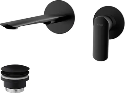 Immagine prodotto di Rubinetto da lavabo a parete con tappo a scatto