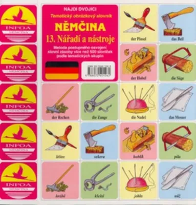 Obrázek produktu pro Najdi dvojici - Němčina - 13. Nářadí a nástroje
