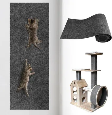 Produktbild von Selbstklebende Katzenkrabbelbretter, Katzenkrabbelmat, Katzenwandmat (200 cm x 40 cm)