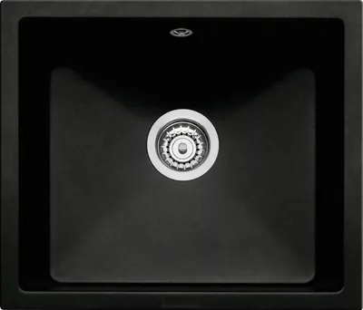 Produktbild von NABER Spüle SINGOLI 600 in NERO mit Drehexcenter / Cin-Nagranit / Unterbau
