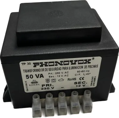 Image de Transformateur Piscine 50va Sécurité Et Alimentation 12v - Phonovox