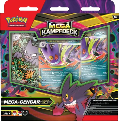 Produktbild von Pokémon Mega-Gengar-ex Mega-Kampfdeck DE