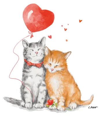 Produktbild von Servietten 33x33 cm - Cat Love