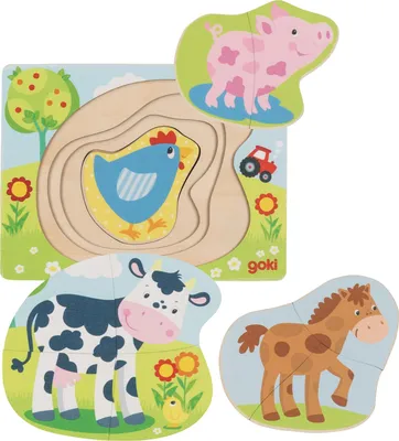 Immagine prodotto di GOKI puzzle multistrato animali della fattoria