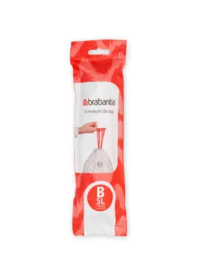 Produktbild von MÜLLSÄCKE 5 L Mülltüten Abfallbeutel Abfallsäcke Müll 10 Stück BRABANTIA