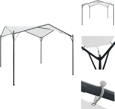 Immagine prodotto di vidaXL Padiglione 3x3x2,6 m Bianco 180 g/m² - Padiglioni e tende per feste