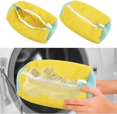 Produktbild von Famanu Wäschebeutel für Schuhe - Wiederverwendbar - 2 Stück - Waschmaschinengeeignet