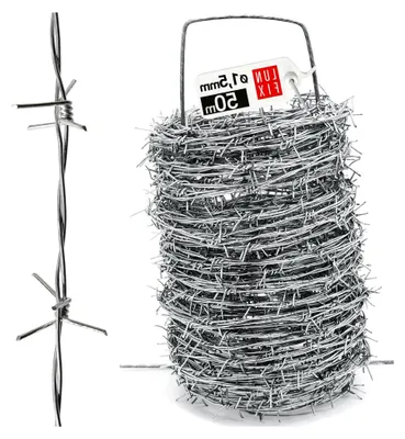 Produktbild von 50m Stacheldraht Weidezaun 1,5mm doppelt verdrillt