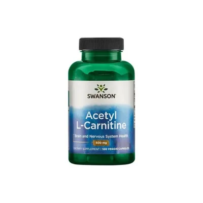 Obrázek produktu pro Swanson Acetyl-L-Carnitine 500 mg, 100 kapslí