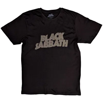 Produktbild von Black Sabbath Wavy Logo Hi-Build Black XL T-Shirt