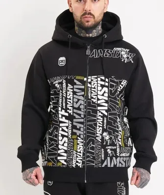 Immagine prodotto di Amstaff Talis Ziphoodie Uomo Nero - L