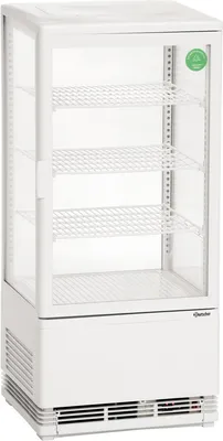 Produktbild von Bartscher Mini-Kühlvitrine 78L, weiß, LxBxH: 3,8x4,25x9,6 cm; 700578G