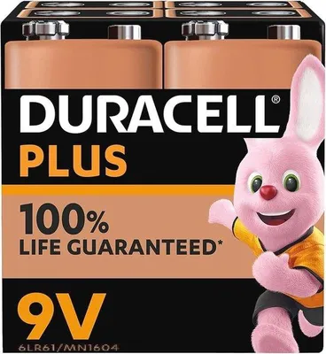 Obrázek produktu pro 9V alkalické baterie 6LR61, balení po 4 kusech