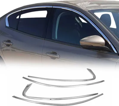 Produktbild von Fensterleisten Zierleisten für Ford Focus 2018-2021 Oben Edelstahl Chrom 4tlg