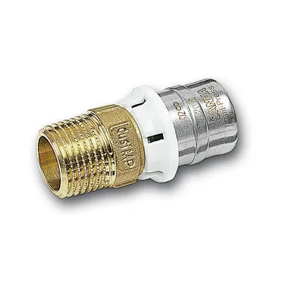 Produktbild von Aluverbund Pressfitting SANHA bleifrei Übergang Außengewinde 20 x 2 - 1/2' Multikontur DVGW
