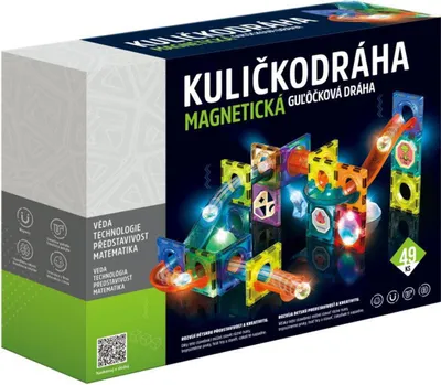 Produktbild von Magnetische Kugelbahn mit Licht, 49 Teile
