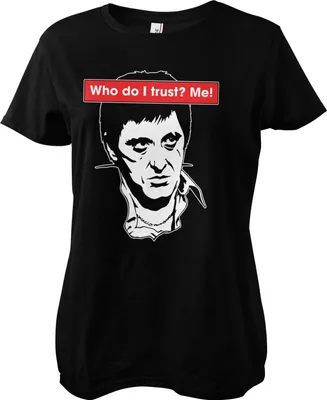 Produktbild von Who Do I Trust? Me! Girly Tee - Large - Black