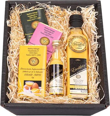 Produktbild von Eierlikör und Schokolade Geschenkset Small von Abhof Höfinger