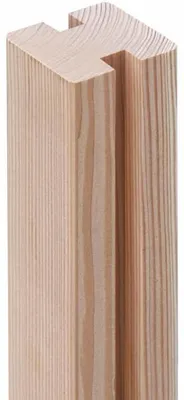 Produktbild von WOODTEX Naturbelassen 10x10 cm Zaunbohlenpfosten, Verbindungspfosten GARDO XL DIY Lärche, Europäische Lärche Massivholz, Gartenzaun Pfosten Set, Langlebig Witterungsbeständig