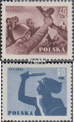 Produktbild von Briefmarken Polen 1955 Mi 897-898 (kompl.Ausg.) postfrisch Befreiung Warschaus