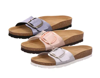 Produktbild von Rohde 5582 Alba Damen Pantoletten Clogs Weite G Metallic, Schuhgröße:41 EU, Farbe:Silber