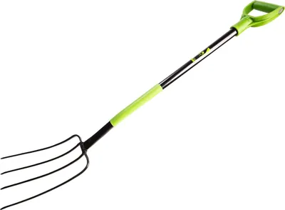 Obrázek produktu pro KOTARBAU® Vidle na hnůj 4 hroty 150 cm s kovovou násadou Ploché pro zahradu a zemědělství