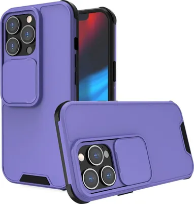 Produktbild von König Design Hülle kompatibel mit Apple iPhone 13 Pro Kunststoff Soft Handyhülle - Handy Case Violett