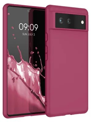Produktbild von kwmobile Handyhülle für Google Pixel 6 Hülle - TPU Case - Kabelloses Laden - Schutzhülle Cover in Fuchsia
