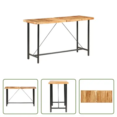 Produktbild von The Living Store Bartisch 180x70x107 cm Massivholz Akazie