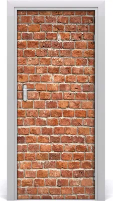 Produktbild von Tulup Türaufkleber 85x205 cm Dekorative Aufkleber Selbstklebend Wasserdichte Tapete Abnehmbar Schlafzimmer Wohnzimmer Wohnkultur - Ziegelwand