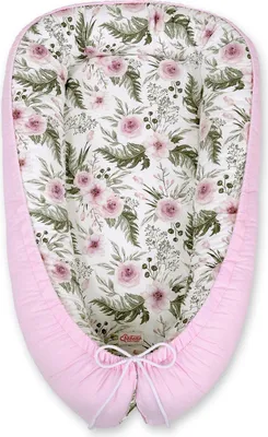 Image de Cocon pour bébé My Sweet Baby Premium rose 95x55 cm avec rembourrage  Okotex et design réversible