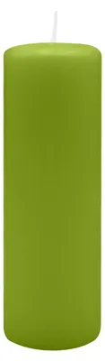 Produktbild von Stumpenkerzen 150 x  Ø 50 mm, Limonegrün, 12 Stück