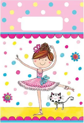 Produktbild von Partytüten Kleine Ballerina für Kindergeburtstag Mitgebsel 8 Stück 22 x 15 cm
