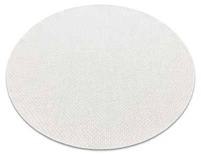 Imagen del producto de Alfombra MIMO 6272 circulo sisal exterior color  blanco circulo 120 cm