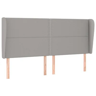 Immagine prodotto di vidaXL Testiera con orecchie Grigio chiaro 183x23x118/128 cm Tessuto