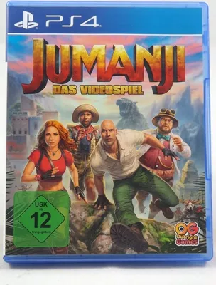 The cover art for the Jumanji video game for PS4.