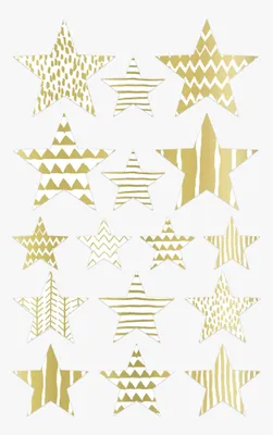 Produktbild von HEYDA Sticker Sterne Motiv gold