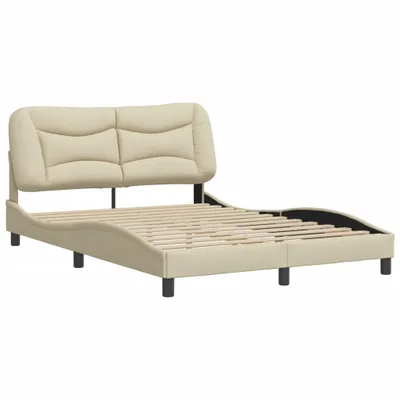 Produktbild von Bettgestell ohne Matratze "Hvar" Creme 140x190 cm Stoff