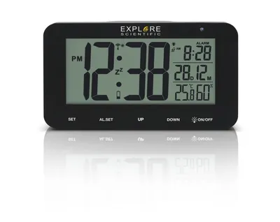 Produktbild von Explore Scientific RDC1004BLK Wecker Digitaler Wecker Schwarz