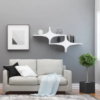 Immagine prodotto di Skye Decor, Susen 2 - White, mensole da parete, bianco, 135 x 69 x 20 cm