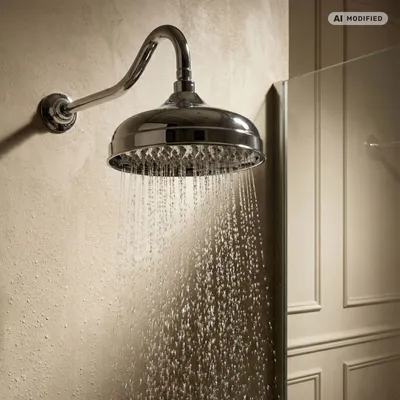 Produktbild von PaulGurkes Regendusche mit Wandarm Set Brausearm Retro Nostalgie 25cm