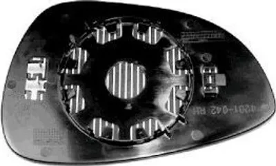 Produktbild von VAN WEZEL Spiegelglas Außenspiegel Links für FORD Fiesta Mk6 Schrägheck (JA8, JR8) Asphärisch 1807831