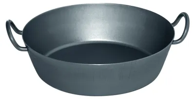Eiserne Servierpfanne 24 cm, zwei Griffe, für alle Herdarten