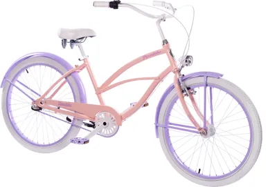 Produktbild von Plumbike La Donna Stadtfahrrad Damen 26" 3-Gang - Venezianisch Rosa