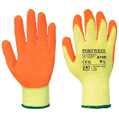 Produktbild von Portwest A150 Klassischer Grip Handschuh Latex Orange Gr. XL
